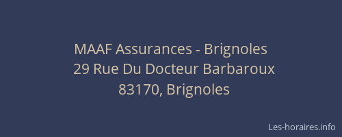 MAAF Assurances - Brignoles