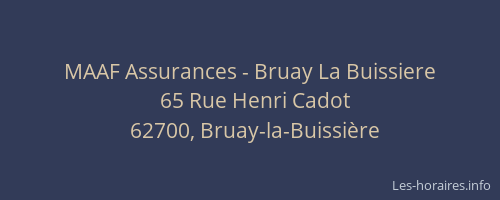 MAAF Assurances - Bruay La Buissiere