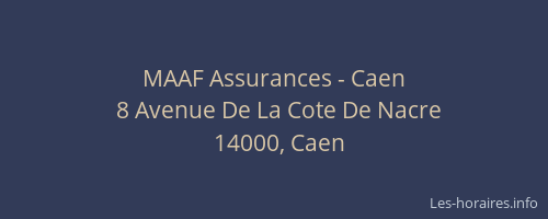 MAAF Assurances - Caen