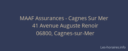 MAAF Assurances - Cagnes Sur Mer