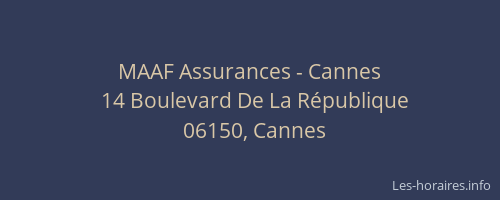 MAAF Assurances - Cannes