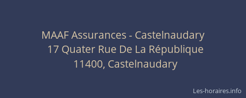 MAAF Assurances - Castelnaudary