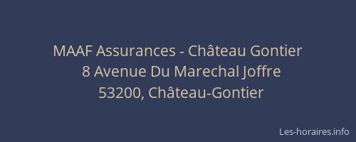 MAAF Assurances - Château Gontier