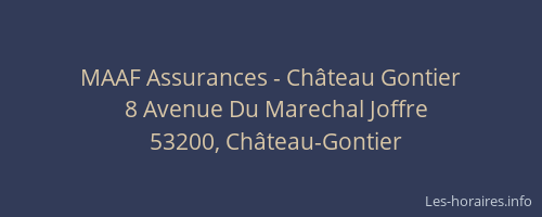 MAAF Assurances - Ch&acirc;teau Gontier