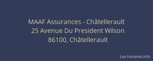 MAAF Assurances - Ch&acirc;tellerault