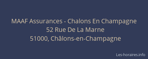 MAAF Assurances - Chalons En Champagne