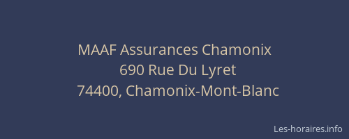 MAAF Assurances Chamonix
