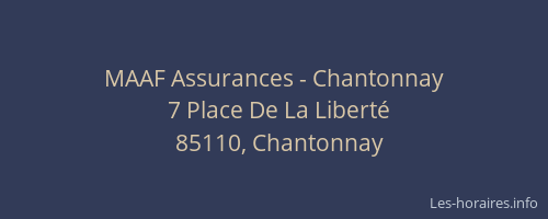 MAAF Assurances - Chantonnay