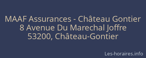 MAAF Assurances - Château Gontier