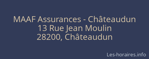 MAAF Assurances - Châteaudun