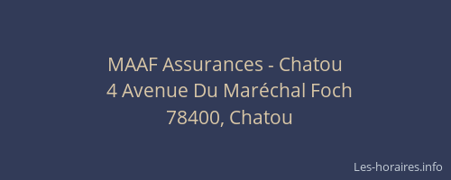 MAAF Assurances - Chatou
