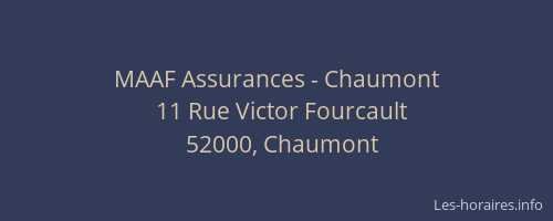 MAAF Assurances - Chaumont