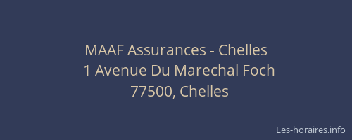 MAAF Assurances - Chelles