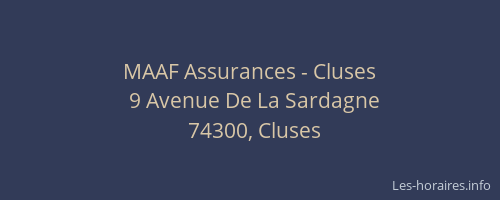 MAAF Assurances - Cluses