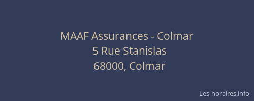 MAAF Assurances - Colmar
