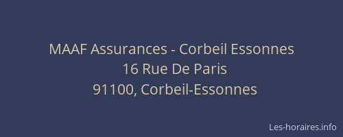 MAAF Assurances - Corbeil Essonnes