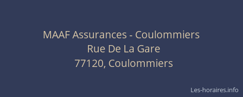 MAAF Assurances - Coulommiers