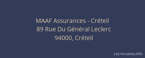 MAAF Assurances - Cr&eacute;teil