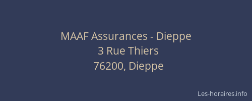 MAAF Assurances - Dieppe