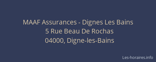 MAAF Assurances - Dignes Les Bains