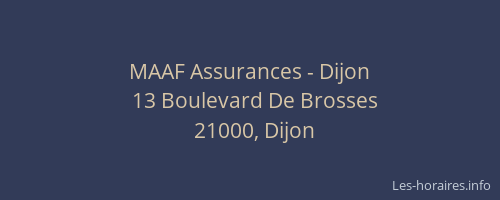 MAAF Assurances - Dijon