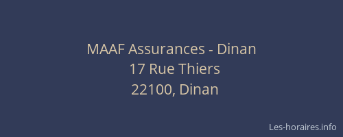 MAAF Assurances - Dinan