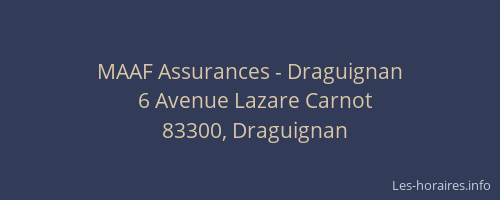 MAAF Assurances - Draguignan