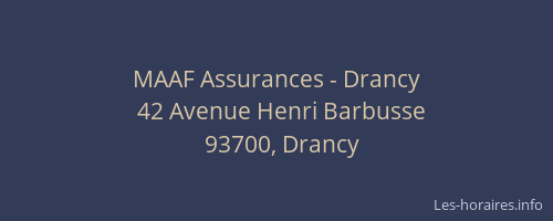 MAAF Assurances - Drancy