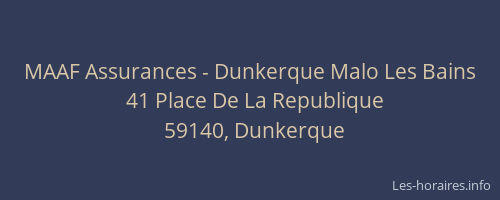 MAAF Assurances - Dunkerque Malo Les Bains