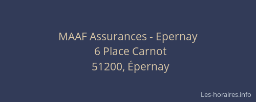 MAAF Assurances - Epernay