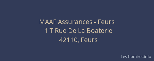 MAAF Assurances - Feurs