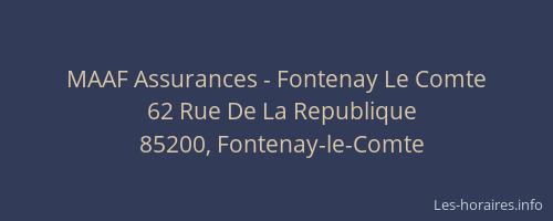 MAAF Assurances - Fontenay Le Comte