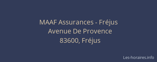 MAAF Assurances - Fréjus