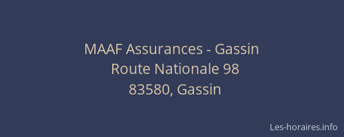 MAAF Assurances - Gassin