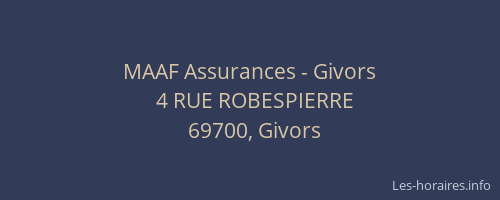 MAAF Assurances - Givors
