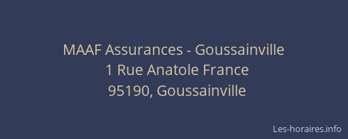MAAF Assurances - Goussainville