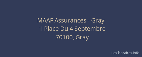 MAAF Assurances - Gray