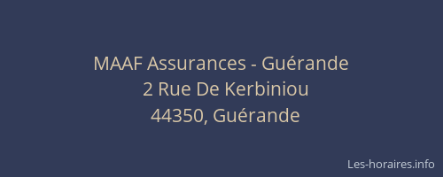 MAAF Assurances - Guérande