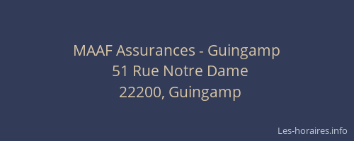 MAAF Assurances - Guingamp