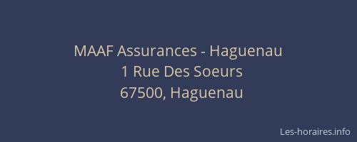 MAAF Assurances - Haguenau