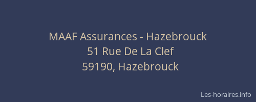 MAAF Assurances - Hazebrouck