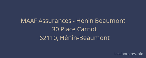 MAAF Assurances - Henin Beaumont