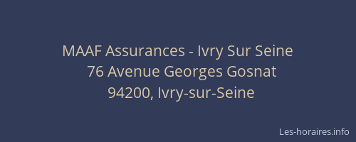 MAAF Assurances - Ivry Sur Seine