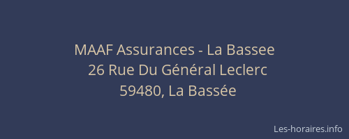 MAAF Assurances - La Bassee