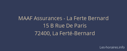 MAAF Assurances - La Ferte Bernard