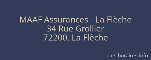 MAAF Assurances - La Flèche
