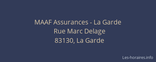 MAAF Assurances - La Garde