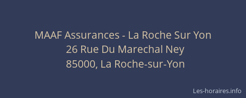MAAF Assurances - La Roche Sur Yon