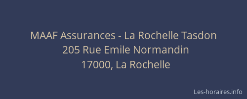 MAAF Assurances - La Rochelle Tasdon