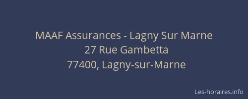 MAAF Assurances - Lagny Sur Marne